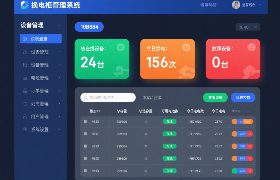 智能换电柜系统开发，赋能出行新方式​