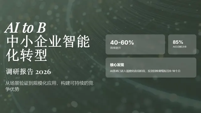 2026年中小型企业AI落地实践深度调研报告